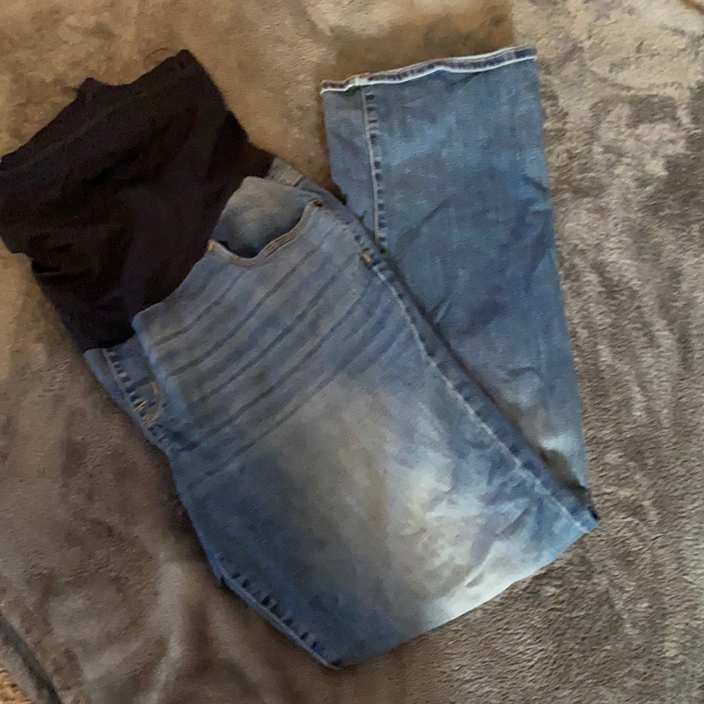 Liz Lange maternity jeans- boot cut size 16